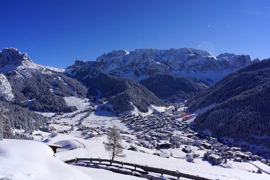 Selva di Val Gardena in winter
