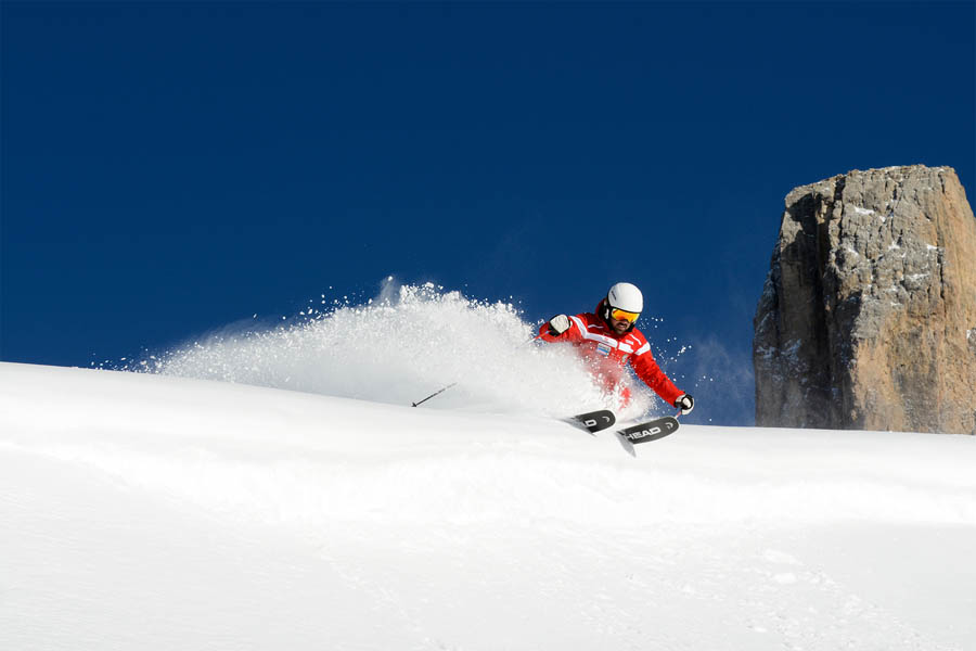 Skiing Dolomites