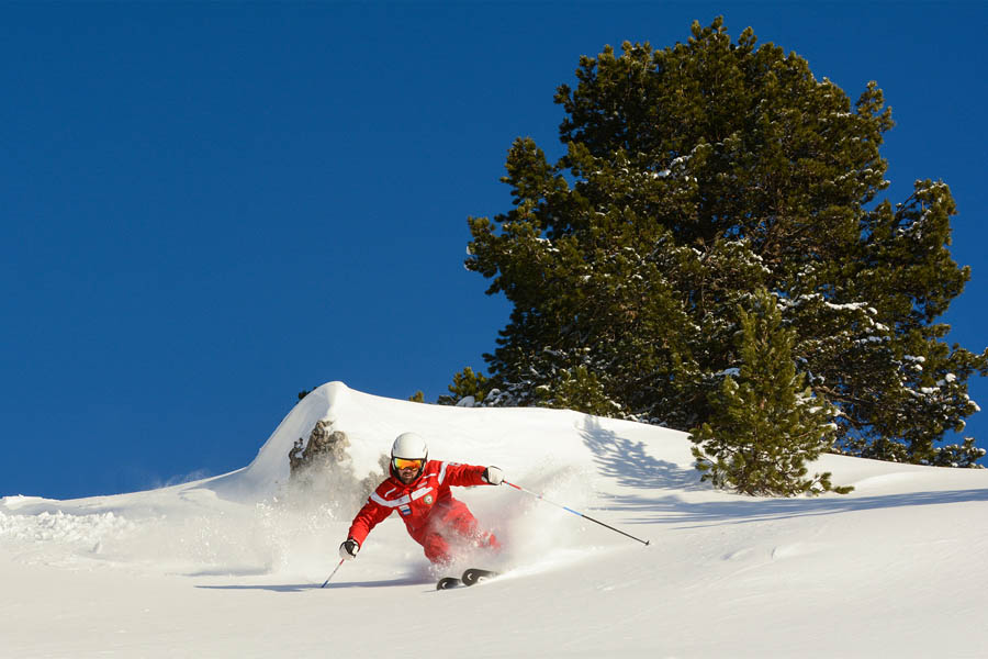 Skiing in the Dolomites